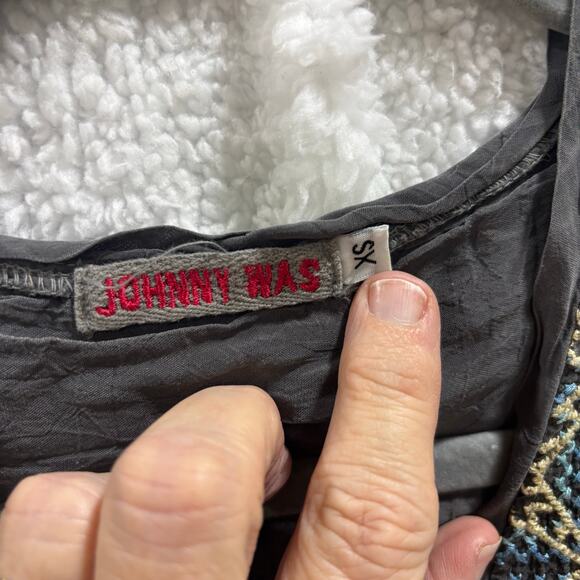 Johnny Was Embroidered Long Sleeve Tunic Top  Size SX gift for her - Picture 6 of 10